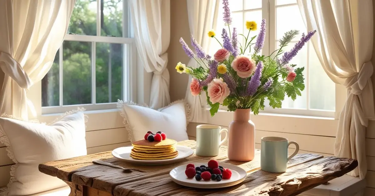 farmhouse breakfast nook