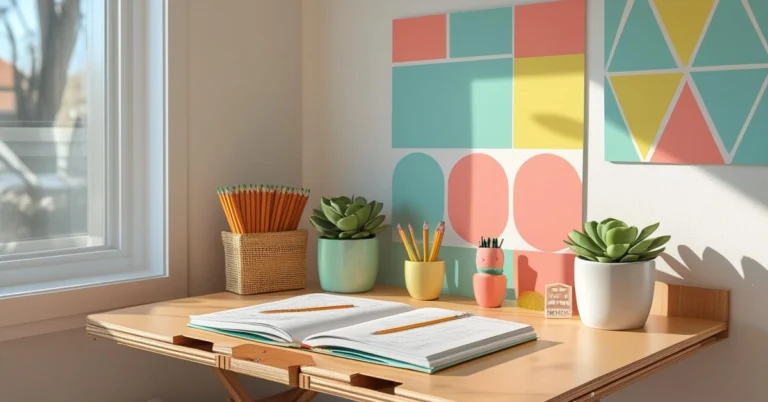 homeschool setup small spaces