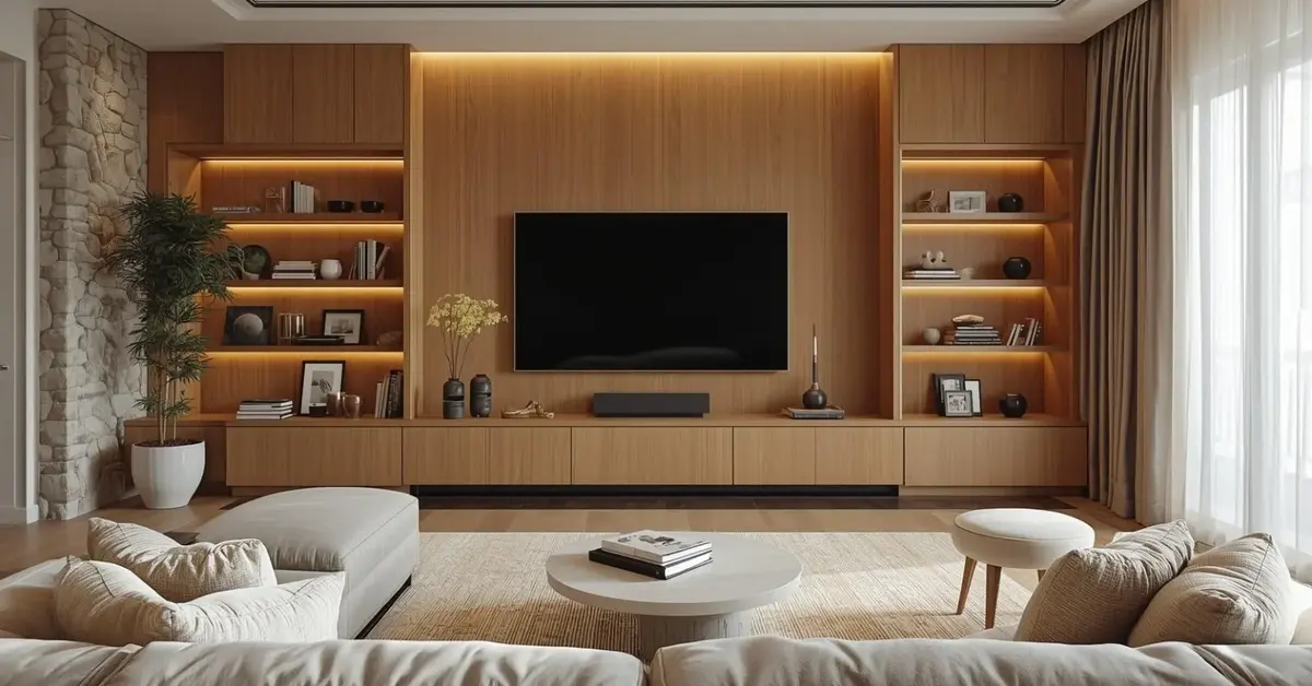 Large TV Wall Living Room Ideas