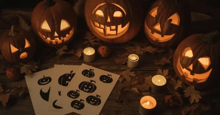 Vintage Pumpkin Faces Ideas