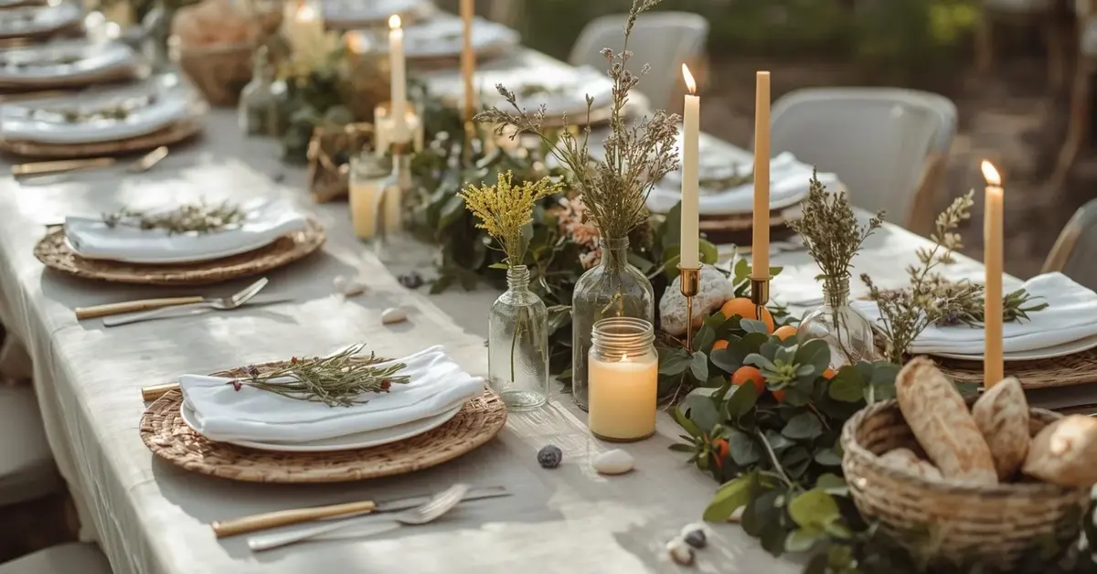 Fun Natural Table Settings