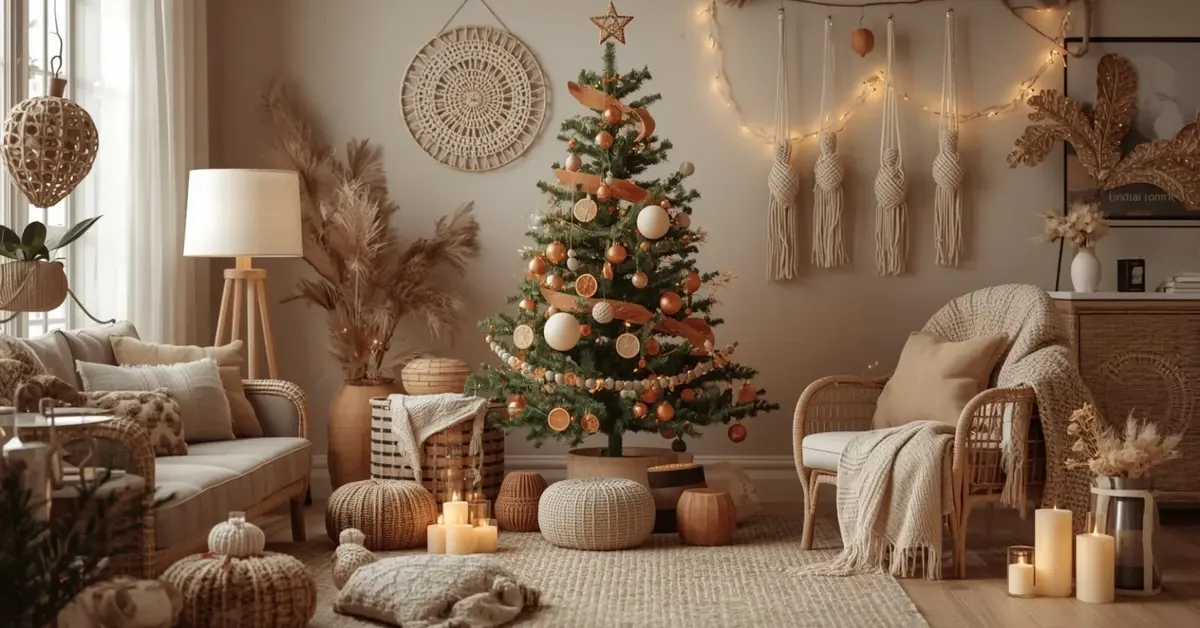 boho christmas decor
