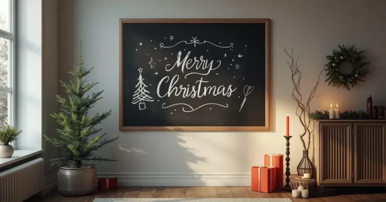 christmas chalkboard art