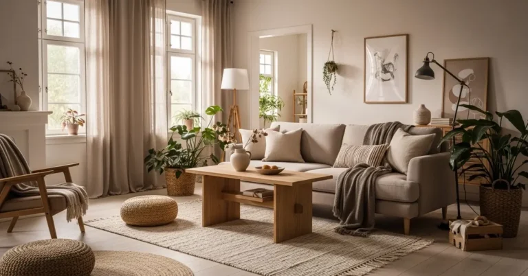 cozy scandinavian living room