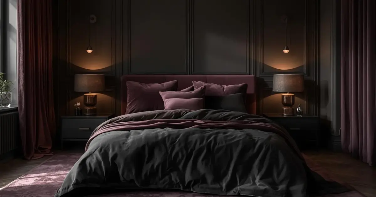 dark feminine bedroom